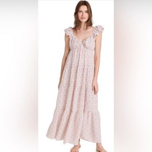 NWT English Factory Ruffle Sleeve Maxi Dress